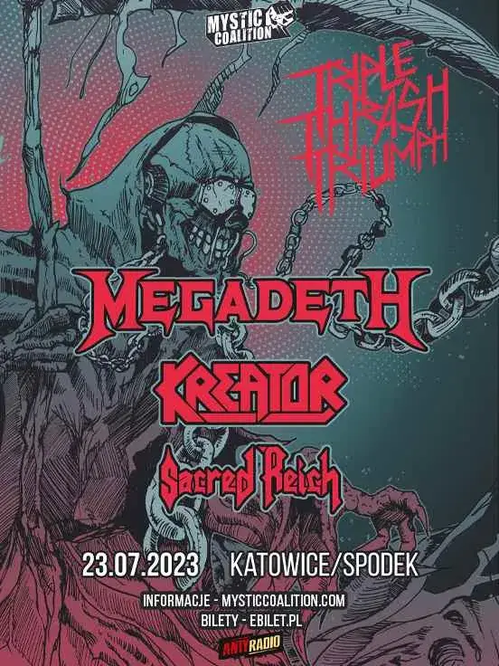 Triple Thrash Triumph: Megadeth + Kreator, Sacred Reich