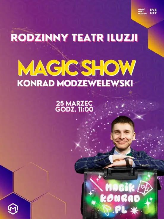 Magic Show dla dzieci Konrad Modzelewski w Teatrze Iluzji